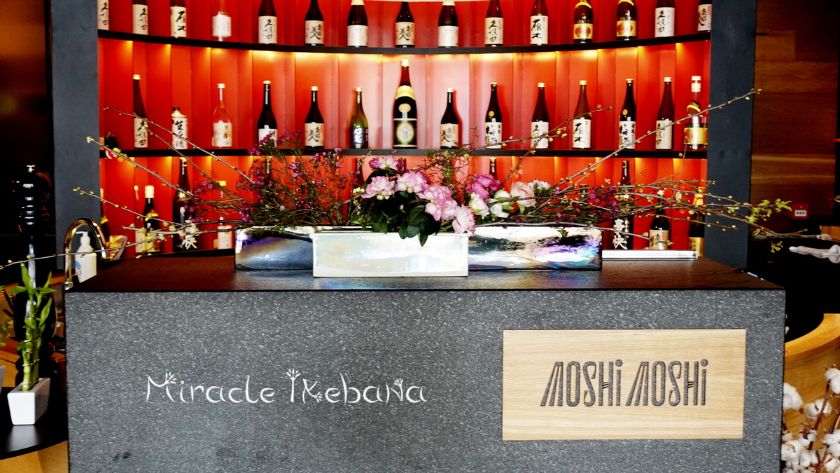 Декорация на японски ресторант Моши Моши по случай цъвтежа на японските вишни
